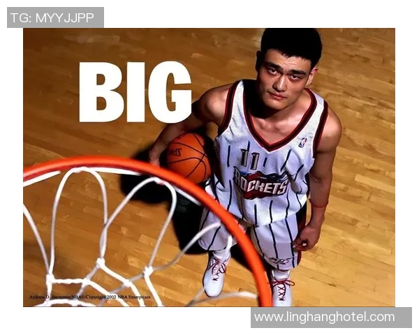 姚明顶脑袋的瞬间展现了篮球巨星的风采与力量的完美结合